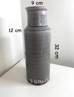 Leuke grijze handmade vaas, Huis en Inrichting, Woonaccessoires | Vazen, Ophalen, Overige kleuren, Minder dan 50 cm, Glas