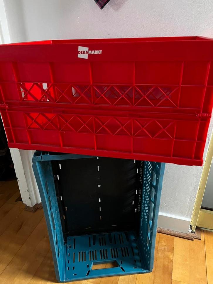 2 Klapkratten., Doe-het-zelf en Verbouw, Kratten en Dozen, Zo goed als nieuw, Krat, 50 tot 75 cm, Minder dan 35 cm, Minder dan 40 cm