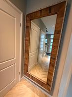 Grote spiegel met houten omlijsting - 194x94cm, Ophalen, Zo goed als nieuw, 75 tot 100 cm, 150 tot 200 cm