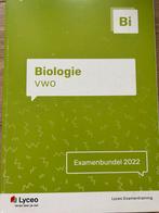 Lyceo examenbundel Biologie vwo 2022, Ophalen of Verzenden, Zo goed als nieuw, VWO, Biologie