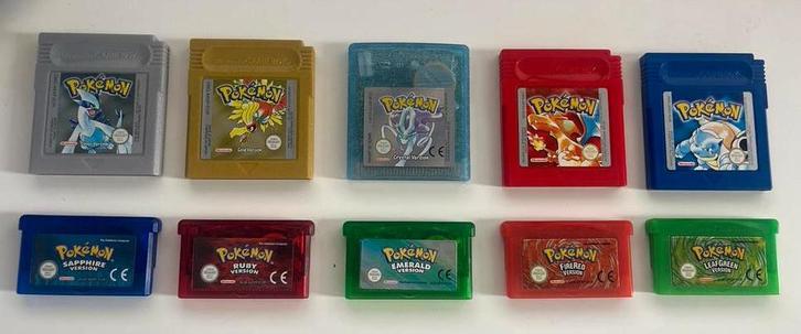 Gameboy Pokémon Spellen - Schoon & Nieuwe Batterij, Spelcomputers en Games, Games | Nintendo Game Boy, Refurbished, Role Playing Game (Rpg)