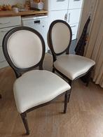 Medaillon/ barok stoelen, Huis en Inrichting, Ophalen, Gebruikt, Wit, Hout