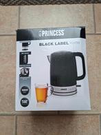 NIEUW IN DOOS Princess black label waterkoker zwart 1,7L, 1 tot 2 liter, Ophalen of Verzenden, Nieuw, Rvs
