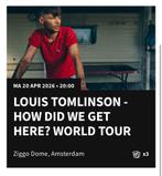 Louis Tomlinson tickets, Drie personen of meer, April