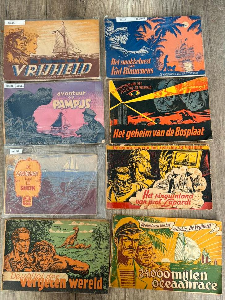 Bundel Kapitein Rob strips (18 delen), Boeken, Stripboeken, Gelezen, Meerdere stripboeken, Ophalen