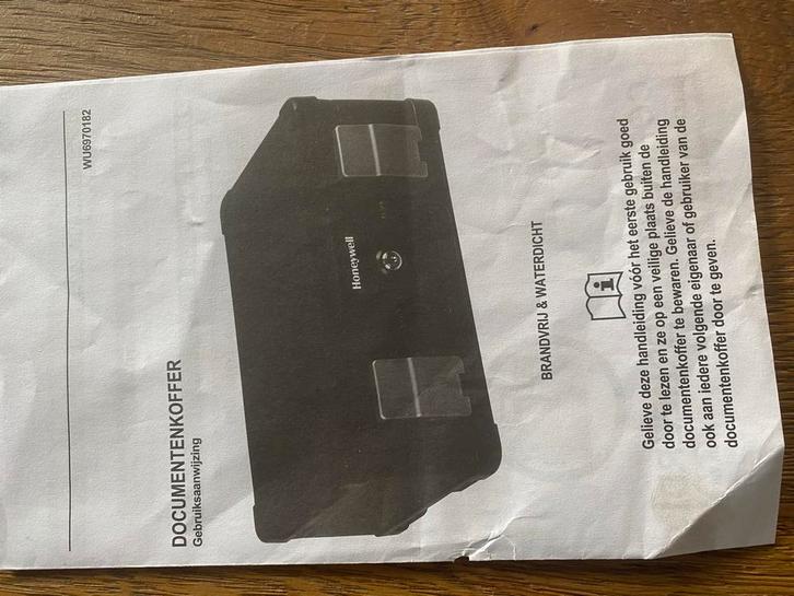 Honeywell Brandkast - Documentenkoffer, Huis en Inrichting, Brandblussers en Brandkasten, Zo goed als nieuw, Brandkast, Ophalen of Verzenden