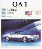 Qa1 autokaart cadillac eldorado 1979  ---, Ophalen of Verzenden, Zo goed als nieuw, Auto's