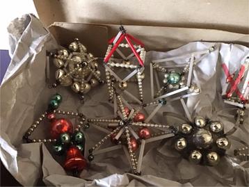 Antieke Kerstversiering Glablonzers 12 stuks beschikbaar voor biedingen