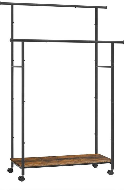 (NIEUW) Dubbele bruin/zwarte kledingrek, Kleding | Dames, Kledingrekken, Nieuw, Ophalen