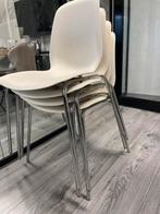 4 stoelen, Huis en Inrichting, Ophalen, Gebruikt, Wit, Vier