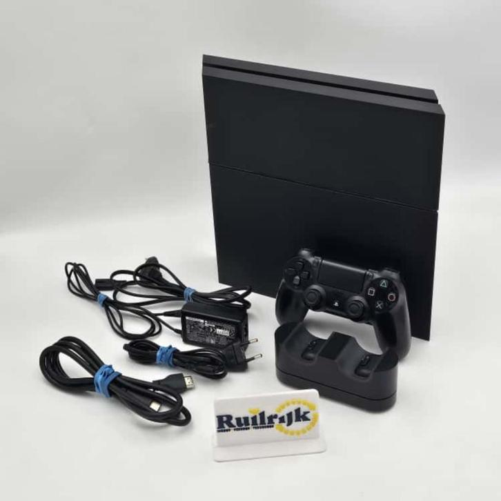 Playstation 4 1Tb met controller en laadsysteem + Garantie, Spelcomputers en Games, Spelcomputers | Sony PlayStation 4, Zo goed als nieuw