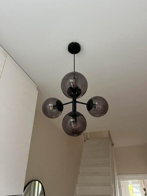 Hanglamp Kwantum Saba zwart, Huis en Inrichting, Lampen | Hanglampen, Zo goed als nieuw, Minder dan 50 cm, Metaal, Ophalen