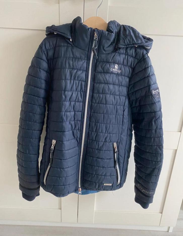 Cavallo winterjas dobkerblauw 158, Dieren en Toebehoren, Paardrijkleding, Zo goed als nieuw, Kinderen, Bovenkleding, Recreatie