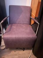 Aubergine Relax Stoel - Comfortabel & Stijlvol, Huis en Inrichting, Fauteuils, Ophalen, Gebruikt, 75 tot 100 cm, Metaal