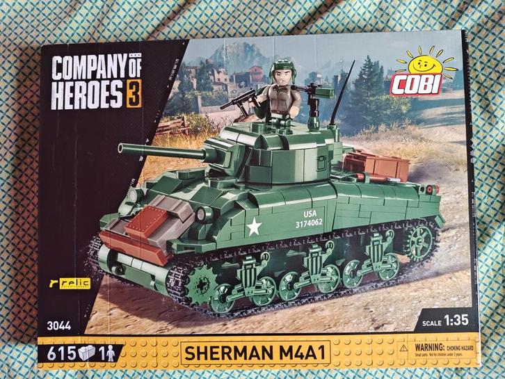 COBI Sherman M4A1 - Company of Heroes 3 - Nieuw!, Hobby en Vrije tijd, Modelbouw | Auto's en Voertuigen, Nieuw, Tank, 1:32 tot 1:50