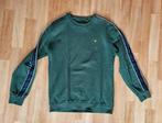 Lyle & Scott groene sweater met blauwe bies, maat L, Kleding | Heren, Truien en Vesten, Groen, Maat 52/54 (L), Gedragen, Ophalen of Verzenden