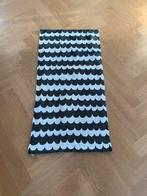Zwart-Wit Katoenen Vloerkleed 70x140cm, 100 tot 150 cm, Wit, Zo goed als nieuw, Rechthoekig