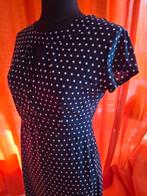 Marineblauw polkadotjes jurk Lindy Bop Mt 12 (L), Blauw, Maat 42/44 (L), Ophalen of Verzenden, Zo goed als nieuw