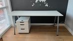 Ikea bureau met ladenkastje, Huis en Inrichting, Ophalen, In hoogte verstelbaar, Zo goed als nieuw