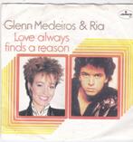 Single Glenn Medeiros & Ria - Love always finds a reason, Cd's en Dvd's, Vinyl Singles, Ophalen of Verzenden, Gebruikt, Pop