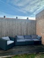 Buiten Loungebank met Zitkussens, 4 zitplaatsen, Ophalen of Verzenden, Zo goed als nieuw, Loungeset