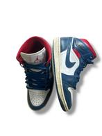 Jordan 1 mid, Blauw, Ophalen of Verzenden, Sneakers of Gympen, Gedragen