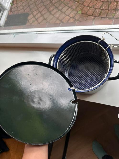 BK frituurpan, Huis en Inrichting, Keuken | Potten en Pannen, Zo goed als nieuw, Pannenset, Rvs, Ophalen