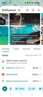 Tickets voor Dolfinarium, Tickets en Kaartjes, Drie personen of meer, Ticket of Toegangskaart