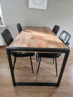 Huus Eettafel met Stoelen, Huis en Inrichting, Ophalen, 50 tot 100 cm, Zo goed als nieuw, Metaal