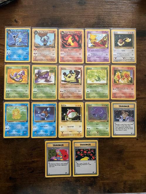 WOTC Pokémon Rocket set, Hobby en Vrije tijd, Verzamelkaartspellen | Pokémon, Zo goed als nieuw, Meerdere kaarten, Ophalen of Verzenden