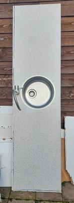 Multiplex aanrechtblad met of zonder Grohe kraan, Ophalen, Gebruikt, 200 cm of meer, 50 tot 75 cm