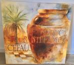 ITALIAANS ZOMERS SCHILDERIJ, Huis en Inrichting, Woonaccessoires | Schilderijen, Tekeningen en Foto's, Gebruikt, 50 tot 75 cm