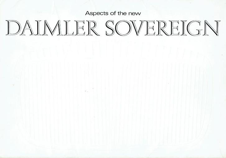 Folder Daimler Sovereign (ca.1969), Boeken, Auto's | Folders en Tijdschriften, Gelezen, Overige merken, Verzenden