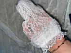 Witte kanten panty sokken, Verzenden, Wit, Maat 44/46 (L), Panty