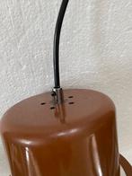 Herda jaren 70 hanglamp van bruin metaal, Verzamelen, Retro, Ophalen of Verzenden