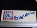ruit sticker ola ijs met plezier logo, Verzenden, Zo goed als nieuw, Merk