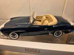 Mercedes 190 SL blauw Norev 1:18, Hobby en Vrije tijd, Modelauto's | 1:18, Ophalen of Verzenden, Zo goed als nieuw, Auto, Norev