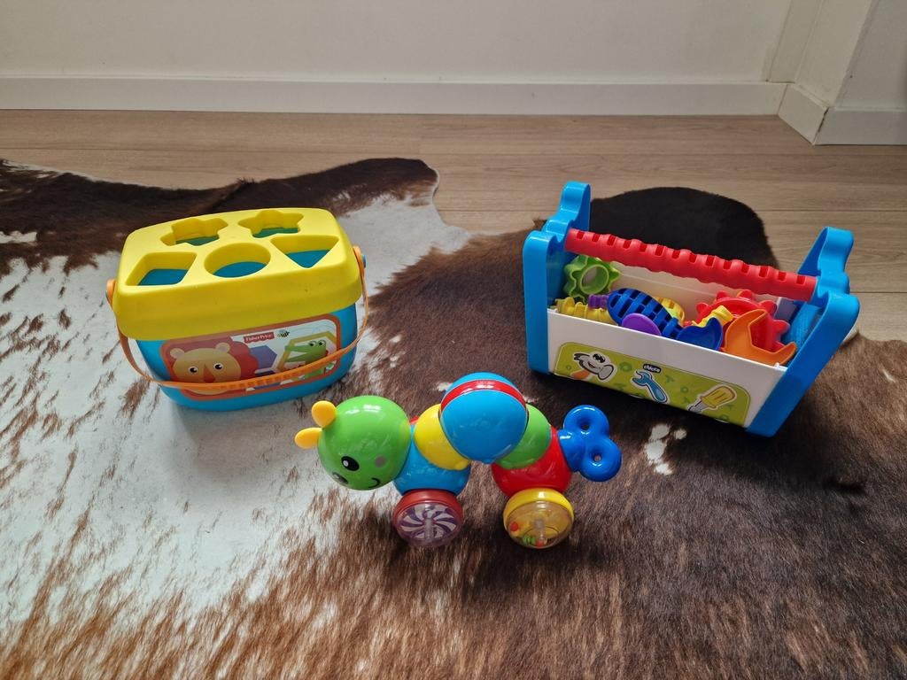Speelgoed set: Fisher Price, Chicco, Rups, Ophalen of Verzenden, Gebruikt, Overige typen, Met wieltjes