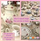 Vintage servies te huur, High Tea, Brits theefeest, Huis en Inrichting, Keuken | Servies, Ophalen, Gebruikt, Overige stijlen, Kop(pen) en/of Schotel(s)