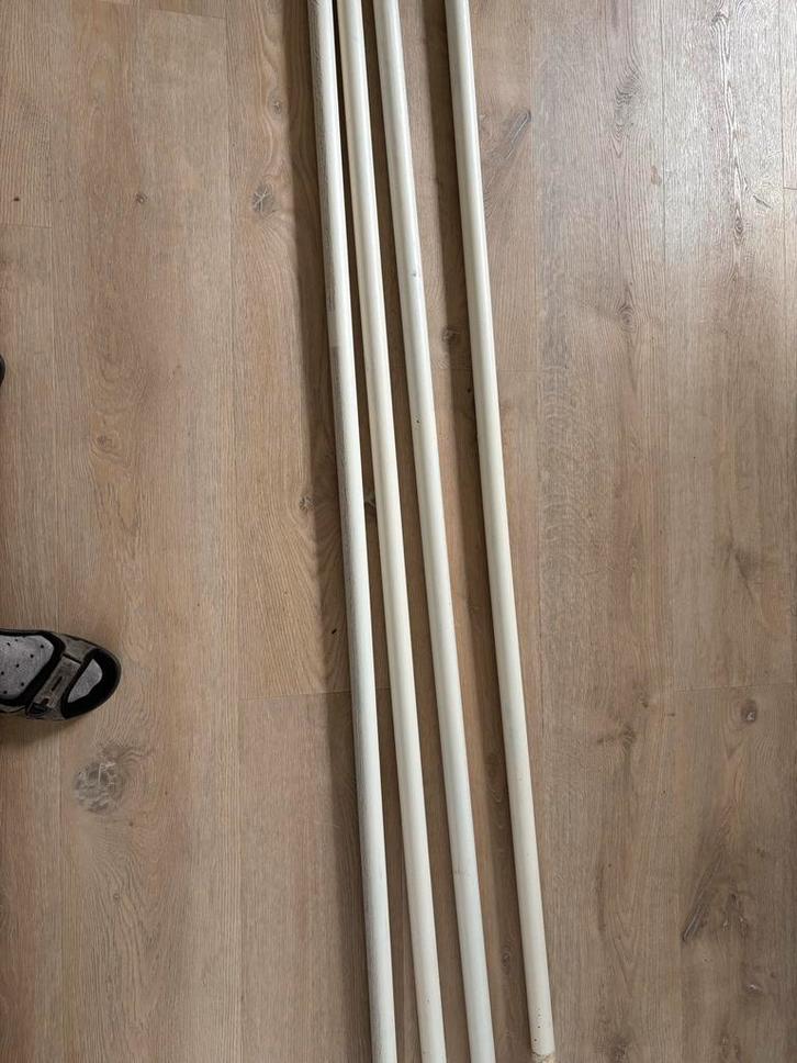 Gordijnroedes set compleet t.e.a.b, Huis en Inrichting, Stoffering | Gordijnen en Lamellen, Gebruikt, Minder dan 100 cm, 200 cm of meer