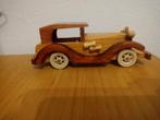 Vintage houten oldtimer, Hobby en Vrije tijd, Modelauto's | 1:24, Ophalen of Verzenden, Zo goed als nieuw, Auto