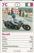 Kw3692 ----- motorkaartje ducati (7c), Ophalen of Verzenden, Zo goed als nieuw, Motoren
