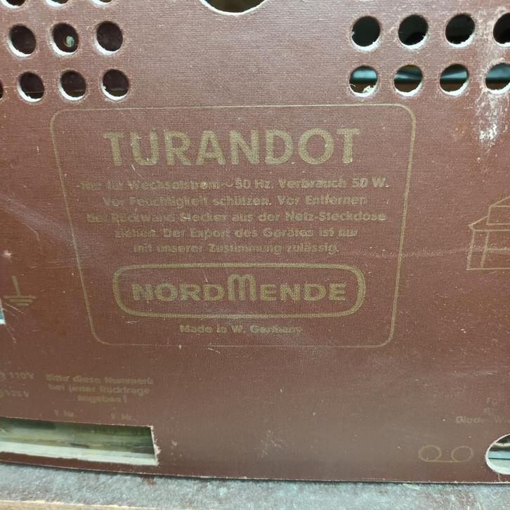 Vintage Buizenradio - Nordmende Turandot, Audio, Tv en Foto, Radio's, Gebruikt, Radio, Ophalen