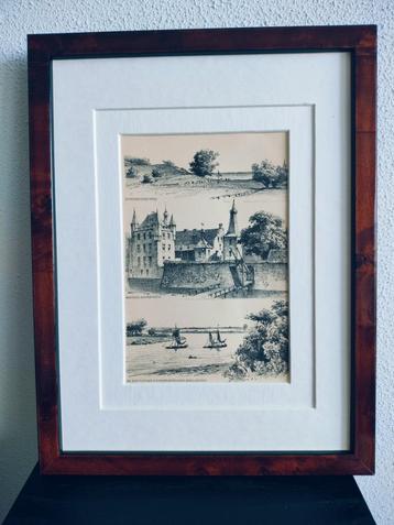 Craandijk Litho Doorwerth Kasteel Rijn Berg 1880 (85) beschikbaar voor biedingen