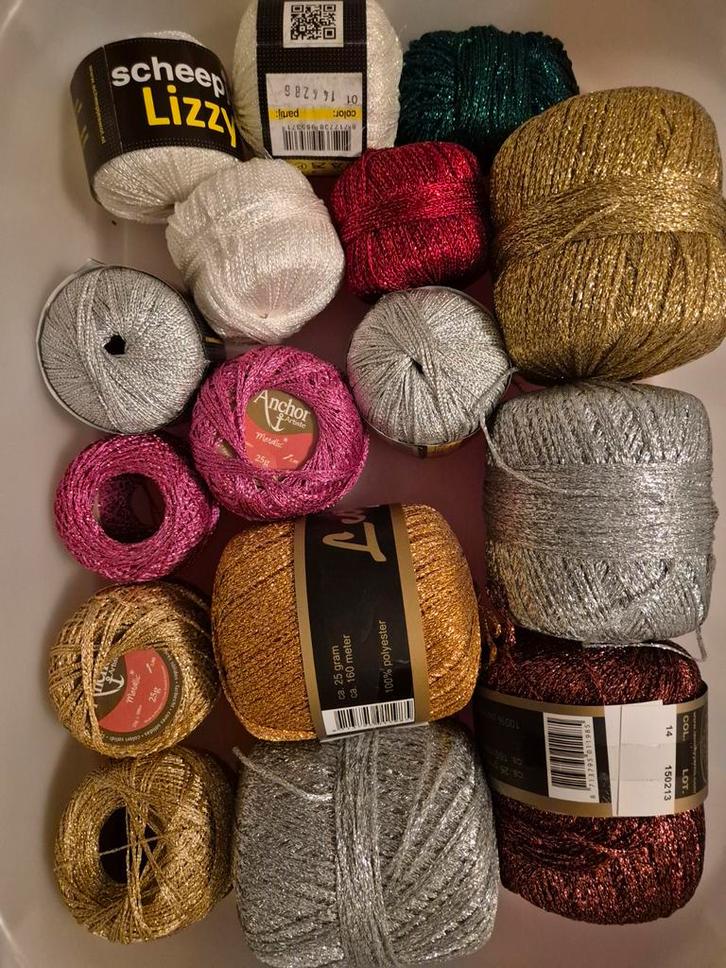 Diverse Metallic Garens - Breien/Haken, Hobby en Vrije tijd, Breien en Haken, Nieuw, Breien of Haken, Ophalen of Verzenden