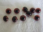8576-6-Zak 10x OGEN (5 paar) ZWARTE PUPIL 8 mm Haken/Breien, Ophalen of Verzenden, Nieuw, Breien, Patroon of Boek