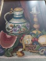 Geborduurd schilderij, Ophalen