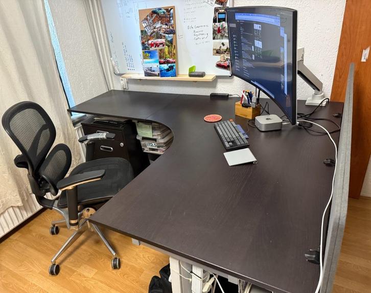 🔴 VERHUIZING! Bureau + ladeblok + bureaustoel, Huis en Inrichting, Bureaus, Gebruikt, Bureau, Ophalen