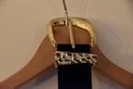mooie zgan zwarte fluwelen/gouden gesp riem maat 90 Zara, Kleding | Dames, Riemen en Ceinturen, 80 tot 90 cm, 3 tot 5 cm, Tailleriem