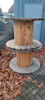 Houten ( bijzet ) tafel haspel, Ophalen, Zo goed als nieuw